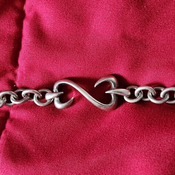 Silver Infinity Chain Bracelet - Picture 1 of 2